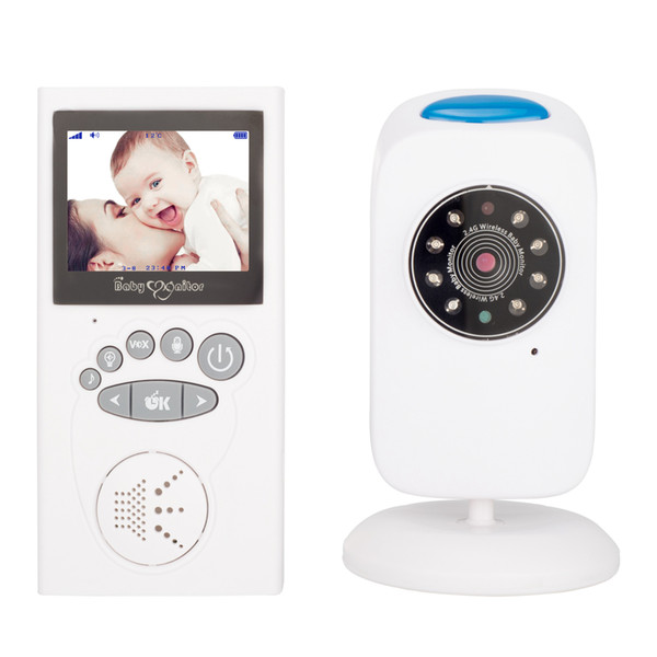 2.4 inch LCD Wireless Video Baby Monitor with Infrared Night Vision Camera Two-Way Audio,Temperature Monitoring, VOX Or ECO