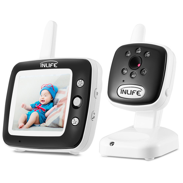 Inlife BM35Q Video Baby Monitor Camera Night Vision Light Lullaby Alarm 2.4G Webcam Wireless Security Camera