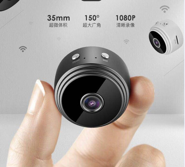 HD 2MP mini wireless portable invisible IR night vision security camera baby monitor support smartphone app viewing two colors DHL free