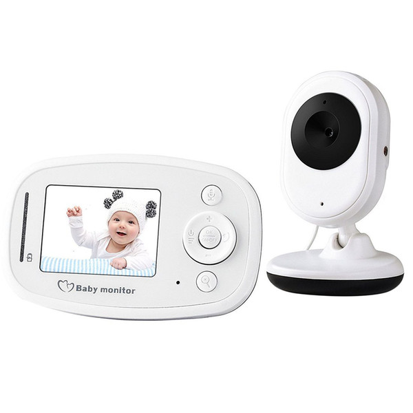 Wireless Digital Video Baby Monitor With Infrared Camera Night Vision Two-Way Talk 2.4 Inch LCD Screen Temperature Detection