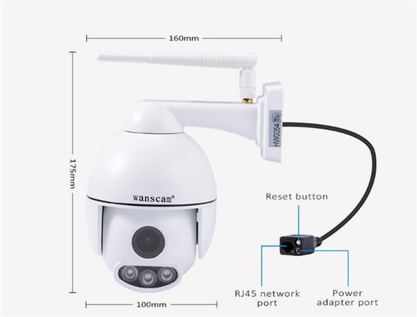 High quality 1080P 2.0MP WiFi IP Camera Wireless Security Surveillance CCTV ONVIF / P2P / Motion Detection HW0054 ip camera