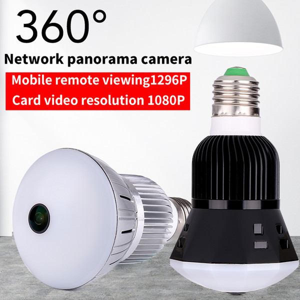 Easy Operation Bulb Camera Video Recording Wireless Baby Monitor Support 128G TF Card Motion Detection IP Camera