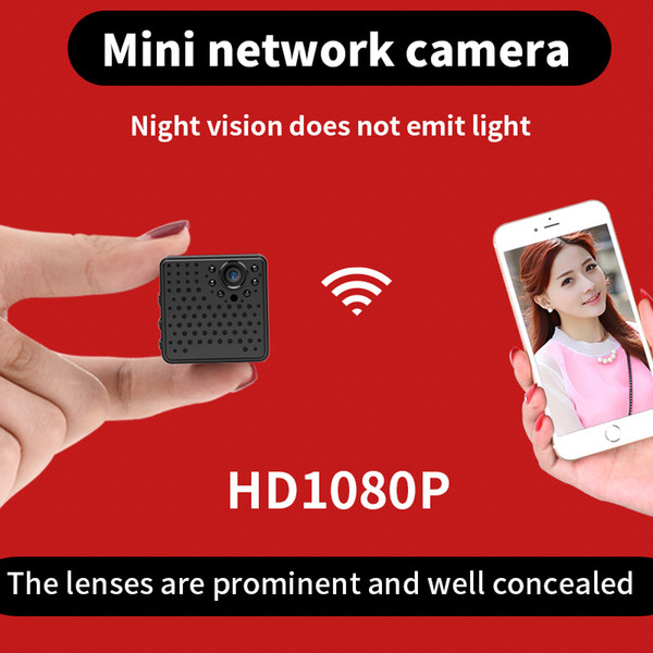 Night Vision Wifi Network Micro Camera with Prominent Lens 1080P Mini Wireless Baby Monitor Home Security Camera with Motion Detection