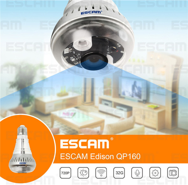 720P HD Wifi Indoor Mini IP Security Camera Wireless Surveillance System night vision with with Smart Phone Connectivity Pan and Tilt