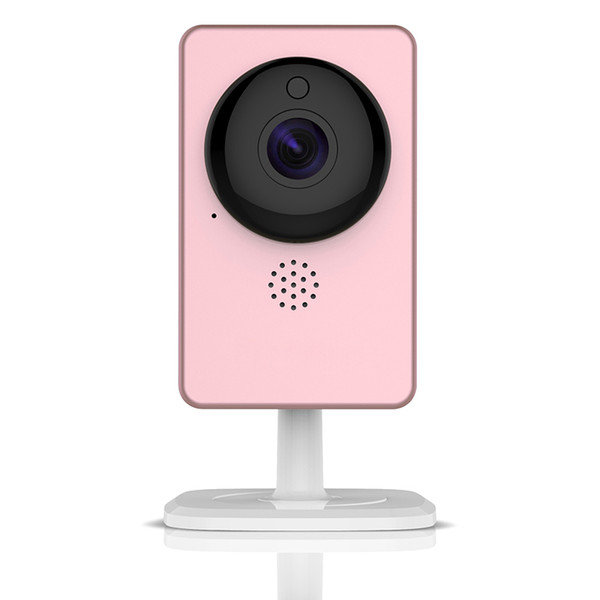 PUAroom 2018 Hot Sale Pink Video Monitor IP Camera WiFi Mini Camera Panoramic Night Vision Wireless Motion Alarm