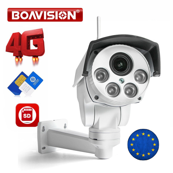 1080P 3G 4G PTZ IP Camera Outdoor 5X 10X Zoom Lens Wifi SIM Card Camera P2P Support SD Card Storage Wi-Fi CCTV Cameras