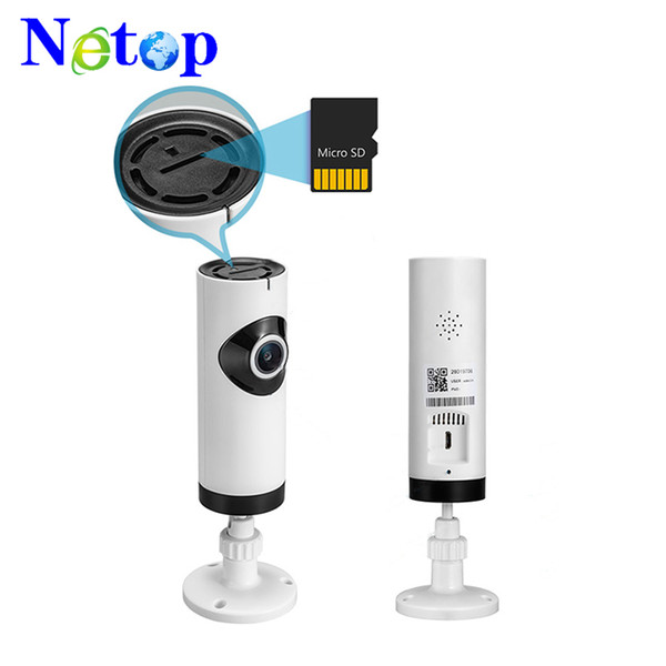 Netop 720P Wifi IP Camera 185Degree Panoramic Night Vision Camera Wireless Mini Baby Monitor Smart Cam P2P CCTV IP Camera ann