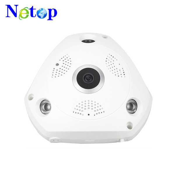 Netop Two Way Audio talk Motion Detection Alarm SD/TF Card Recording Home Security System 360° Fisheye Panoramic VR Wireless indoor Camera