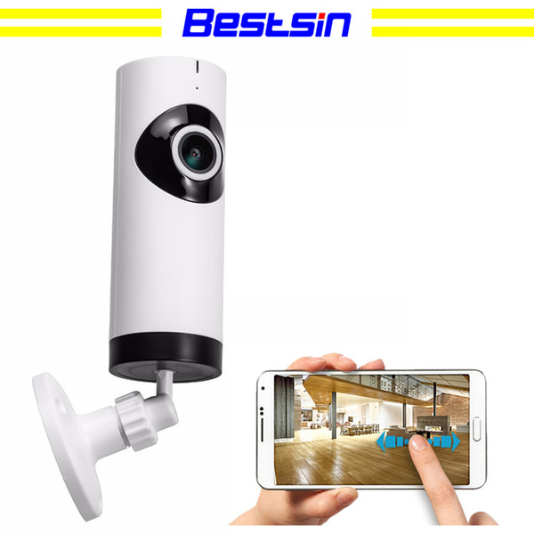 Bestsin 720P Wifi IP Camera 185Degree Panoramic Night Vision Camera Wireless Mini Baby Monitor Smart Cam P2P CCTV IP Camera ann