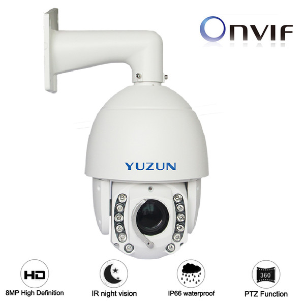 4K 8MP 12MP IP speed dome cctv camera ptz 8megapixel pan tile 22x varifocus zoom security 150M night vision surveillance camera