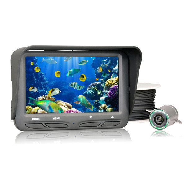 720P Underwater Ice Video Fishing Camera 4.3 inch LCD Monitor 6 LED Night Vision Camera 30m Cable Visual Fish Finder Waterproof