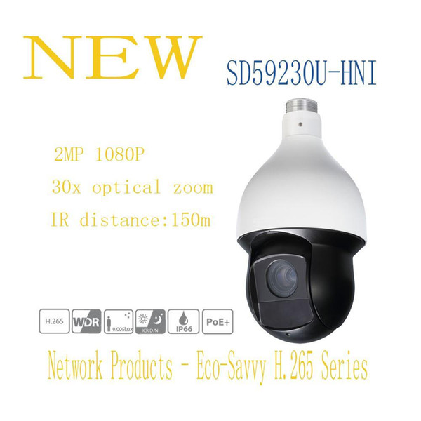 In Stock DAHUA IP Camera 2MP 30x Starlight IR PTZ Network Camera 1080P High-speed Dome Camera Without Logo SD59230U-HNI