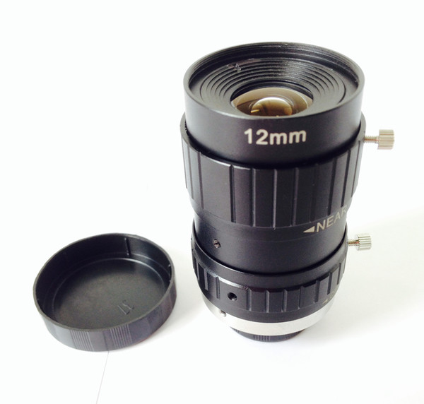 Free shipping focus 12mm 5mp c mount 2/3 inch mega pixels cctv industry lens