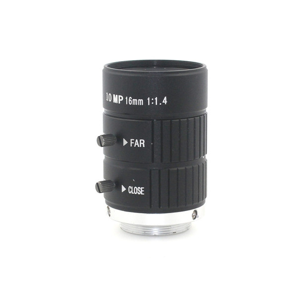 HD 10MP CCTV Camera Lens 16mm F1.4 Aperture Mount C for CCTV Camera or Industrial Microscope road monitoring