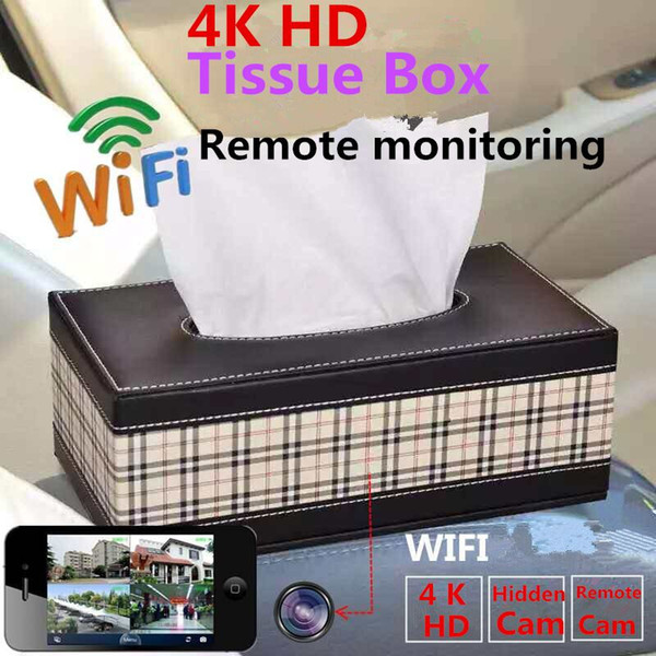 4K HD Remote Monitoring Wireless WIFI IP Camera Tissue Box