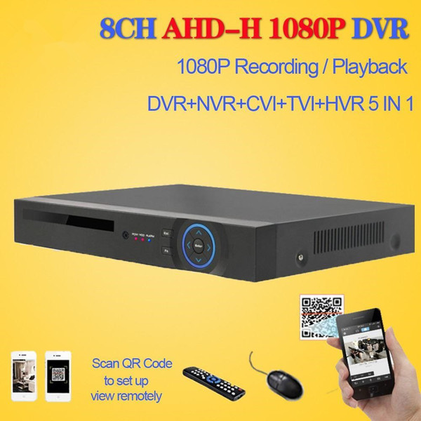 LLLOFAM HD CCTV DVR 8ch AHD 1080P surveillance DVR NVR 8 channel AHD-H 1080P HDMI security standalone 3G WIFI DVR video recorder