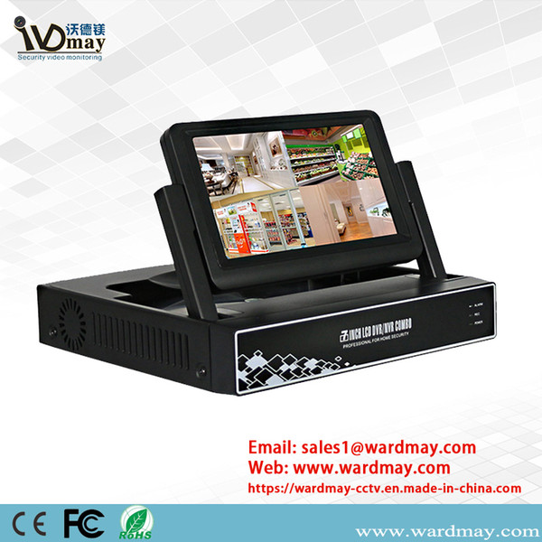 4chs 1080n 6 in 1 CCTV Hybrid HD DVR with 7inch Monitor (AHD, XVI, CVI, TVI, CVBS, IPC) From Wardmay Ltd