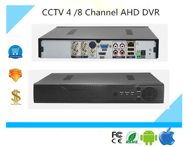 4CH 8CH AHD DVR 1080P AHDNH CCTV 4 /8 Channel Multi-language alarm Support Audio P2P