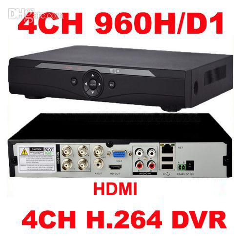 Wholesale-4Channel H.264 real time full D1 960H CCTV DVR network HDMI 1080P Security 4CH DVR recorder For mobile online View Free shipping