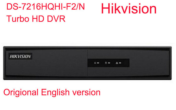 Hikviion Original English Version DS-7216HQHI-F2/N Turbo HD DVR Support 2MP HD-TVI/IP/AHD/Analog Camera Up to 4K 16CH 2SATA