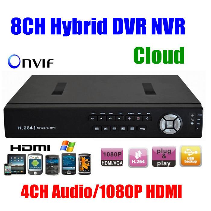 Wholesale-CCTV 8CH HD 960h H.264 DVR Network hybrid DVR Video Recorder SDVR/HVR/NVR 8 Channel Security System 1080P HDMI for ip camera