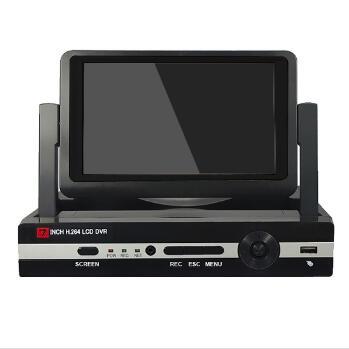 7inch LCD H.264 8 Channel All in One AHD DVR Recorder H.264 CCTV Security Surveillance System Digital Video Recorder