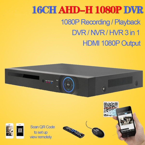 AHD DVR 16ch 1080P home surveillance 16 channel AHDH security CCTV DVR digital video recorder 1080P 16channel AHD DVR NVR