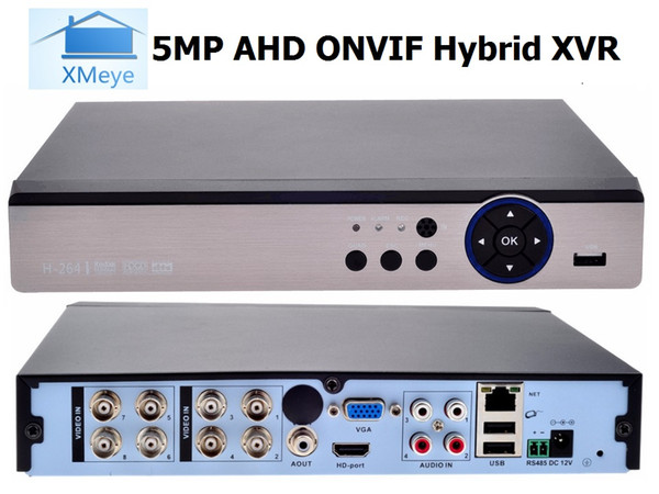 Xmeye app 5IN1 8CH 5MP@11FPS/CH AHD DVR NVR XVR CCTV 5MP Hybrid Security Recorder Camera Onvif RS485 Coxial Control P2P Cloud