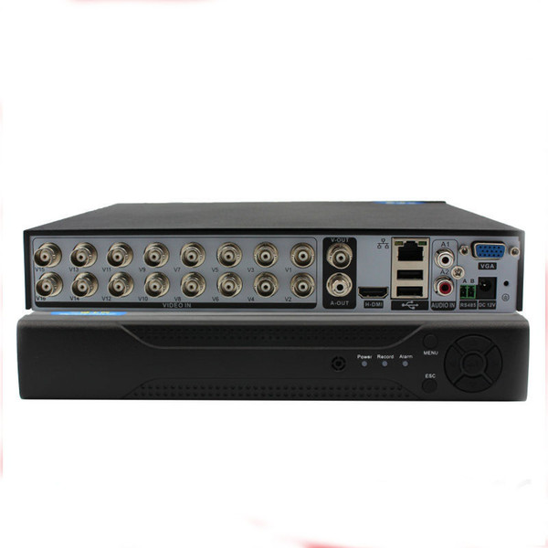 16Ch DVR Hybrid 5-in-1 Disk Video Recorder Support Analogy+ TVI+CVI+AHD+960H IP) H.264 CCTV 16Channel Standalone DVR Metal shell