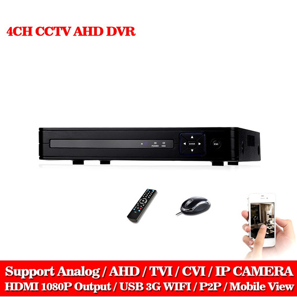 LLNIVISION Multifunctional AHD-NH DVR Hybrid DVR 1080P NVR Video Recorder CCTV AHD DVR 4CH 1080P For AHD/Analog Camera IP Camera