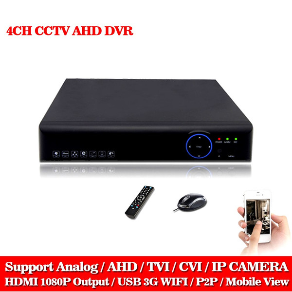 Home 4CH 1080N TVI CVI AHD-NH 5 In1 Hybrid DVR 1080P NVR Video Recorder AHD DVR For AHD/ Analog Camera / TVI / CVI / IP Camera