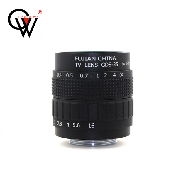 CW Security& Surbeillance CCTV Varifocal lens 35mm F1.7 12degree 2/3