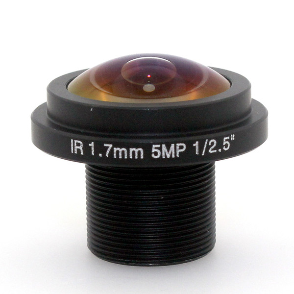 1.7mm super wide angle fisheye lens 5mp 360 Degree m12 mount fish eye lens for cctv cameras