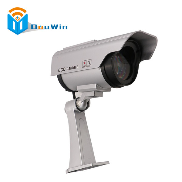 Solar Power Imitation High Simulation CCTV Camera Dummy Fake Camera Monitor Waterproof Outdoor Surveillance Fake Camera