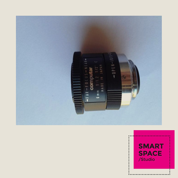 CCTV lens C mount lens for  camera computar 6mm 1:1.2 1/2 Cmount secondhand used 90% new