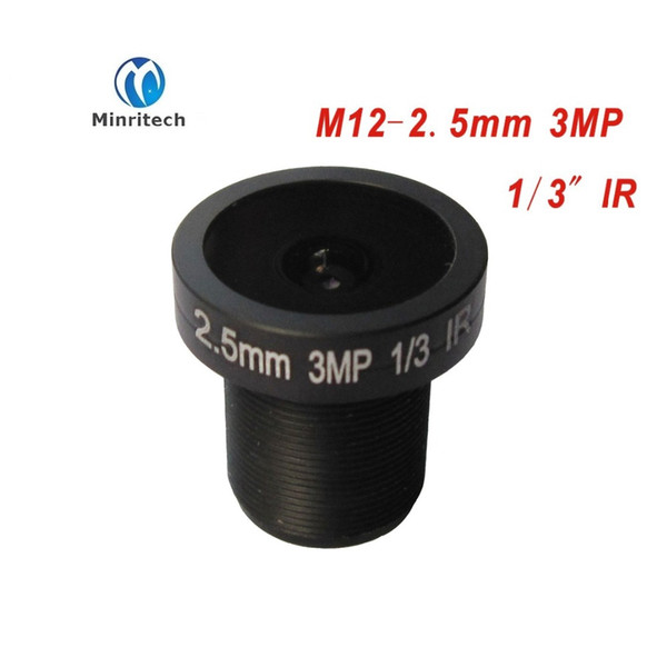 cctv lens panoramic camera 2.5MM 3MP ultra wide angle lens M12 monitoring interface fixed board lens