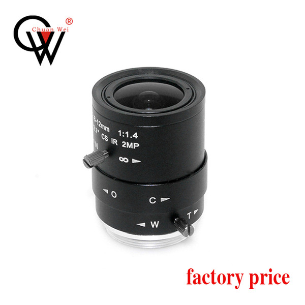 CW Security& Surbeillance CCTV Varifocal lens 2.8-12mm F1.4 108-31.2degree 1/2.7