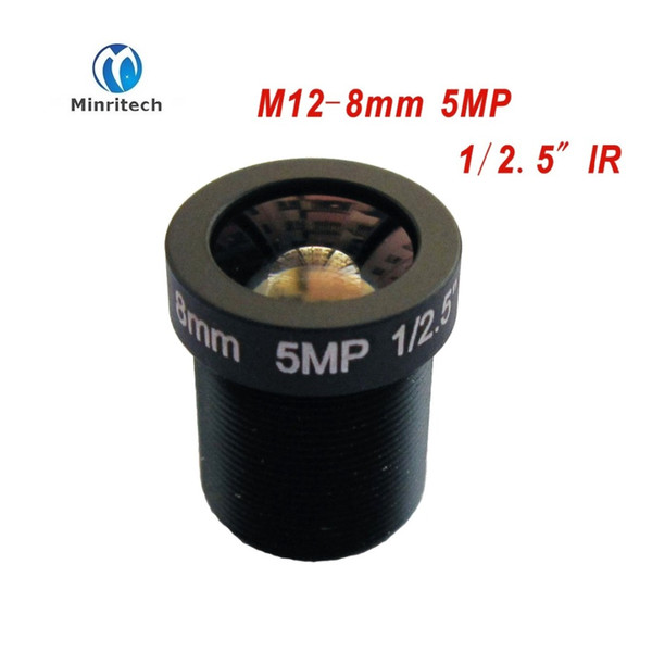 HD cctv lens 5MP 8MM M12*0.5 Mount 1/2.5