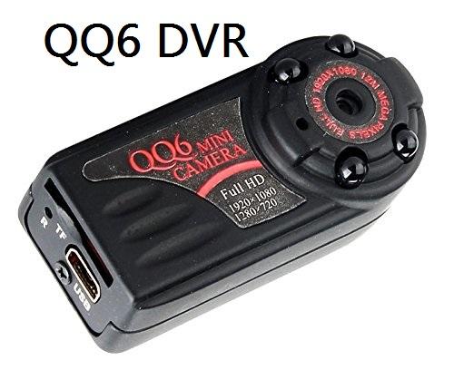 Smallest QQ6 Full HD 1080P Mini DV DVR 12.0 MP Wide Angle Camera IR Night Vision Montion Dection Mini DV free shipping+track Free Shipping