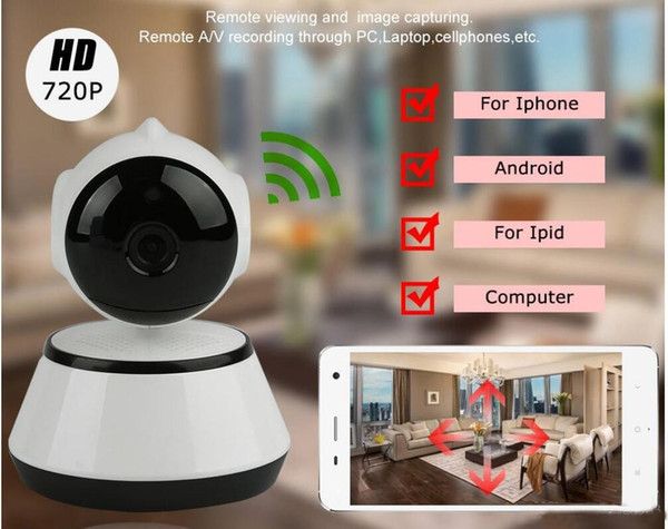 Pan/Tilt Home Security Wireless Mini IP Camera Surveillance Camera Wifi 720P Night Vision CCTV Camera Baby Monitor