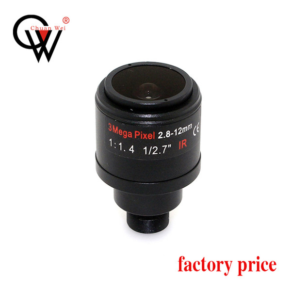 CW Security& Surbeillance CCTV Varifocal lens 2.8-12mm F1.4 108-31.2degree 1/2.7