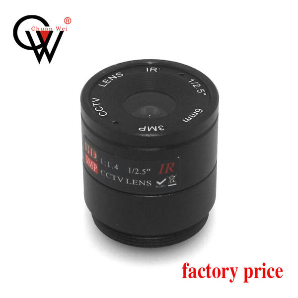 CW Security& Surbeillance CCTV CS Fixed lens 6 mm F1.4 56degree 1/2.5