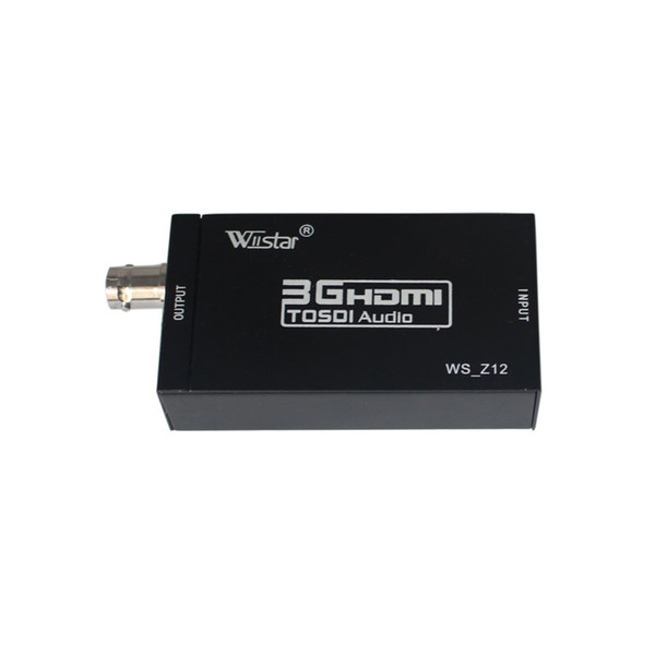 Wholesale- wiistar HD 1080P 3G hdmi to sdi Converter Support SD / HD-SDI / 3G-SDI Signals Showing hdmi2sdi hdmi to sdi free shipping