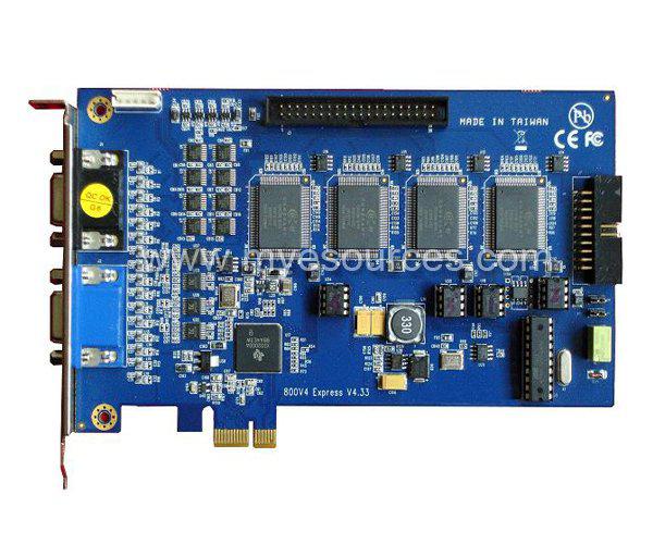 Wholesale- GV800E V8.5 GV card PCI E card Support Wndows 7 32&64 bit GV800E 32 channels GV system cctv security dvr card