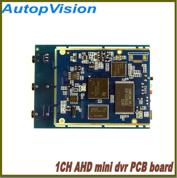 Wholesale- 1PCS FREE SHIPPING Real time 1CH Mini AHD XBOX DVR PCB Board up to (1280*720P) 30fps support 128GB sd Card