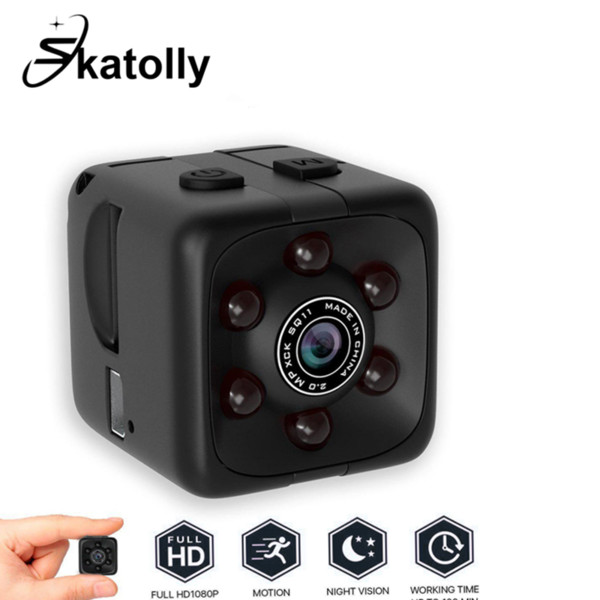 Skatolly SQ11 Mini Camera HD 1080P Sensor Night Vision Camcorder Motion DVR Micro Cameras Sport DV small Hunting Camera cam