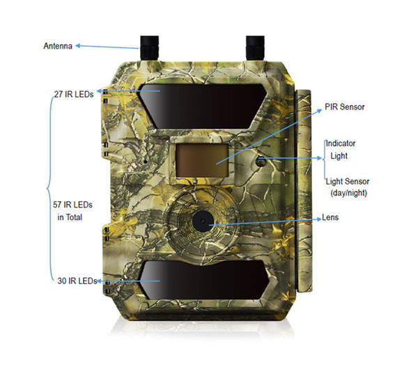 sifor 4.0CG GPS outdoor 4G FDD-LTE TDD-LTE 0.3S trigger time hunting trail camera photo-traps digital night vision APP control