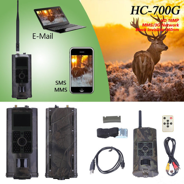 HC700G Hunting Camera 16MP 1080P Night Vision Trail Cam Trap 3G GPRS MMS SMS Wildlife Hunting Trail Camera Animal Scouting