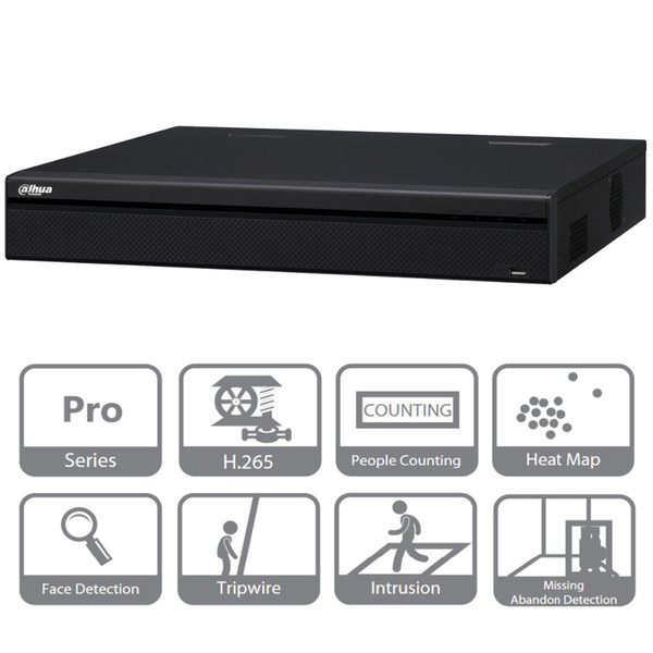 Dahua NVR5216-8P-4KS2E 16 Channel 1U 8PoE 4K&H.265 Pro Network Video Recorder with Dahua logo English Firmware Express Free Shipping