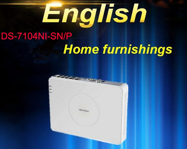 English Version DS-7104NI-SN/P 4CH IP/Network Camera CCTV NVR Support EZVIZ Upgrade ONVIF,PoE Surveillance Video Recorder